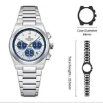 Naviforce NF8048 High Quality Stainless Steel Chronograph Classic Stylish Couple's Watch – Dial Color: Blue, Strap Color: White – Thumbnail 4